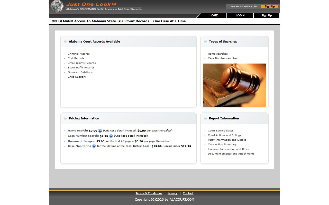 Colbert County arrest records Alacourt ACCESS charge lookup portal